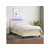 Krevet box spring s madracem LED krem 90x190 cm od tkanine