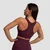 GymBeam Sportski grudnjak Mesh Panel Eggplant XL