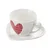 Florina Darilna skodelica s krožnikom Hearts 460 ml