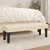 Vidaxl Klop krem 100x30x30 cm blago