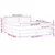 Vidaxl LED Box Spring Postelja z LED trakami Modra 160 x 200 cm blago