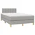 Vidaxl Box spring postelja z vzmetnico svetlo siva 120x200 cm blago