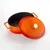 Oval saucepan, cast iron, 25 cm, Folk range, orange color - LAVA bra
