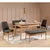 Hanah Home Trpezarijska klupa Vina Bench 110x48x40cm Bež-Antracit
