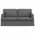 Vidaxl Kavč Temno siva 162 x 80 x 85 cm blago