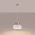 Sollux SL.1350 - Luster na sajli MARION 1xE27/15W/230V prečnika 29,5 cm bela