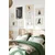 WallXpert set od 8 uramljenih slika Çgs-012, bež i crni boho motivi – ženske siluete, joga, mesec, sunce i citati, beli ram