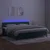 Vidaxl Box spring postelja z vzmetnico LED tem. zelena 200x200cm žamet