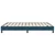 Vidaxl Box spring postelja brez vzmetnico temno modra 160x210 cm žamet
