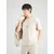 JACK & JONES Majica JJESOHO  rjava / siva / volneno bela