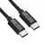 Dviced Cable USB-C to USB-C Nylon Textile 1,25m - Black