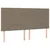 Vidaxl LED posteljno vzglavje roza 200x5x118/128 cm blago