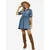 Imily Bela Obleka moder denim