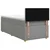 Postelja boxspring z vzmetnico Svetlo siva 90 x 190 cm Blago