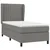 Vidaxl Box spring postelja z vzmetnico temno siva 80x200 cm blago