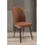 Hanah Home set trpezarijskih stolica Platinum 6 kom, terakota tkanina Jerry, braon metalne noge