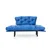 Atelier del Sofa Dvosed na razvlačenje Nitta 155x85x70cm Plavi