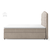 Boxspring postelja Mallorca - 140x200 cm