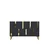 Hanah Home komoda Nota 120, 120 cm, antracit / zlatna