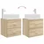 Umivaonik s policom Hrast sonoma 49,5 x 41 x 63 cm
