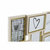 Okvir za sliku DKD Home Decor Listovi zlatan Drvo Bijela Tropsko (57 x 3 x 28.5 cm)
