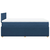 vidaXL vidaXL Box spring postelja z vzmetnico modra 120x190 cm blago, (21310051)