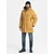 Ombre Mens long insulated jacket with reflective elements - yellow