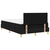 Vidaxl Postelja boxspring z vzmetnico Črna 120 x 190 cm blago