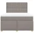 Vidaxl Box spring postelja z vzmetnico taupe 160x200 cm blago