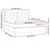 Vidaxl Box spring postelja z vzmetnico modra 160x200 cm blago