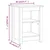 Vidaxl vidaXL Nočne omarice, komplet 2, sive, 40x35x55 cm, masiven borov les