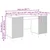 Stol Betonska siva 142,5 x 50 x 75 cm Konstruirano drvo