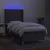 Vidaxl Box spring postelja z vzmetnico LED temno siva 100x200 cm blago
