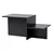 Hanah Home Klub sto Harmony, 80x40x40cm, Crni