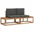 Set vanjskih sofa 2 kom. Prirodna