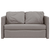VIDAXL talni raztegljivi kavč (2v1, taupe, 112x174x55cm), blago
