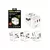 Potni adapter MAXPOWER 635DQ GaN, USB-C PD, 2x USB-A, 20W,beli