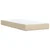 vidaXL Box spring postelja z vzmetnico krem 90x200 cm blago