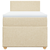 vidaXL vidaXL Box spring postelja z vzmetnico krem 90x190 cm blago, (21291263)