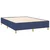Krevet box spring s madracem LED plavi 140x190 cm od tkanine
