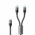 Mcdodo MCDODO USB-C KABEL 2V1 ZA HITRO POLNJENJE ZA IPHONE 14 MACBOOK LED 100W 2M