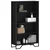 Regal za knjige crni 80x31x137,5 cm konstruirano drvo