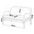 Atelier del Sofa Set garniture za dnevnu sobu, 3 komada Aster, Krem
