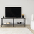 Hanah home TV Komoda Basic Tamnosivo-Crna