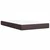 Vidaxl Box spring postelja z vzmetnico temno rjav 120x200 cm blago