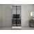 Hanah Home ormar sa reflektujućim staklom Nisa 20636, 90 cm, beli