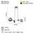 Opviq Luster Zerde-80-04, O14, 12cm, IP20 Zlatno-crne boje