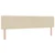 vidaXL Postelja boxspring z vzmetnico Krem 200 x 200 cm Blago