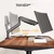 Brateck Nosač za monitor, 13.2x62.4x70.2 cm, Crni
