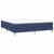 Vidaxl Box spring postelja z vzmetnico modra 180x200 cm blago